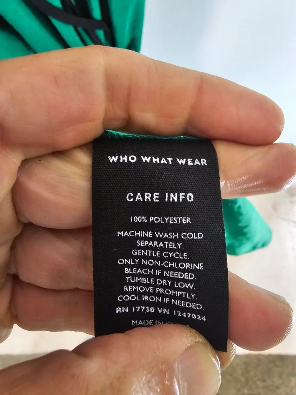 Who What Where Dress Green Wrap Midi Coquette Ruffle L - Picture 5 of 6